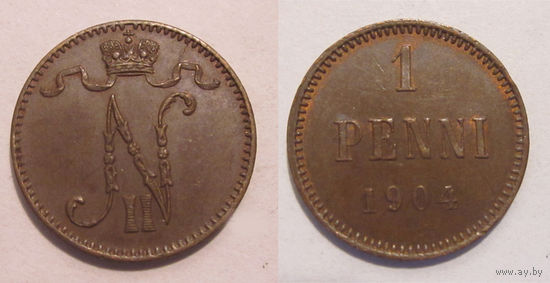 1 пенни 1904 XF