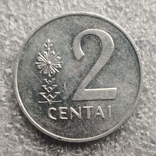 Литва 2 цента   1991 г.  (2)
