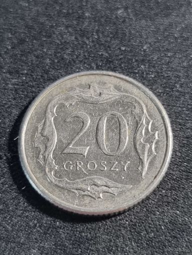 Польша 20 грошей 2014
