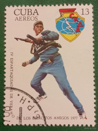 Куба 1977. Спорт. Спортивная стрельба. Марка из серии