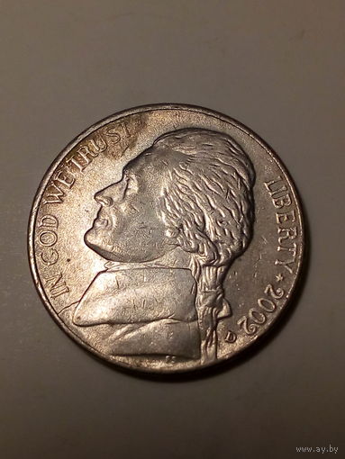 5 центов США 2002 D год