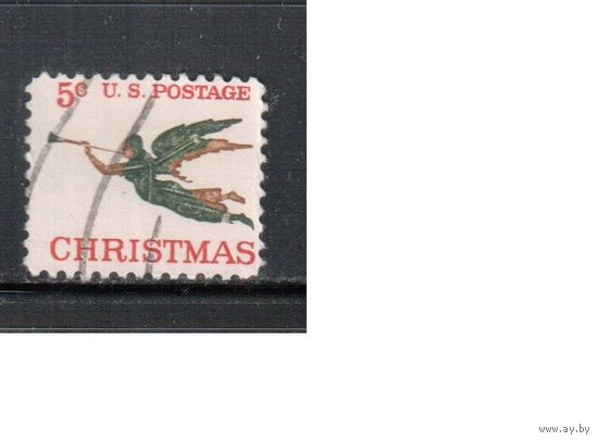 США-1965, (Мих.892) , гаш. , Рождество(одиночка)