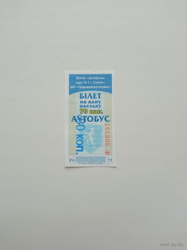 Билет Слоним