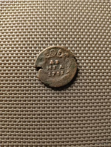 Деньга 1731 года перечекан с рубля!