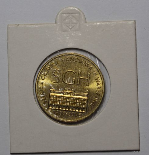 Польша, 2 злотых, 100 лет Варшавской школы экономики, 2006 год