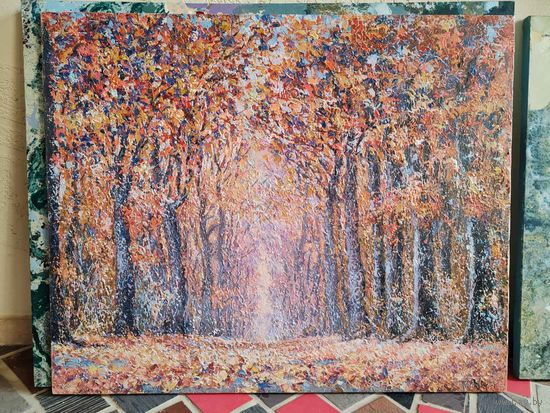 Картина Кравченко Алексей "Осень в старом парке", х.м., 76х93см.