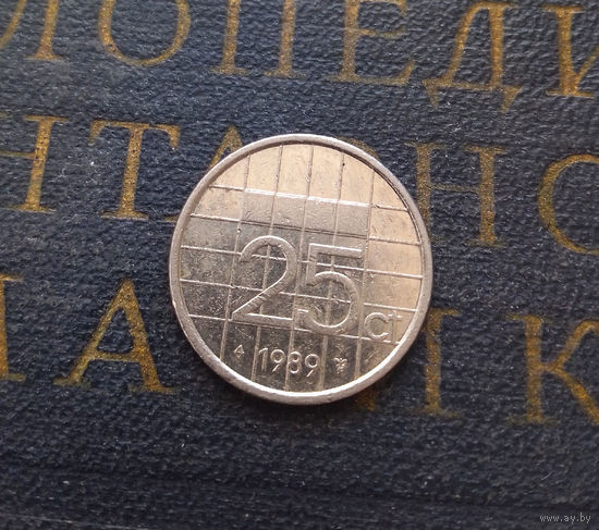 25 центов 1989 Нидерланды #01