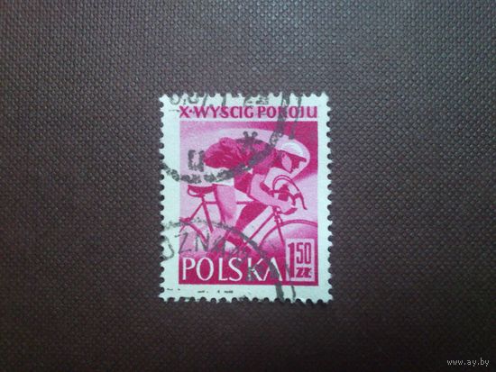 Польша 1957 г.Велосипедист.