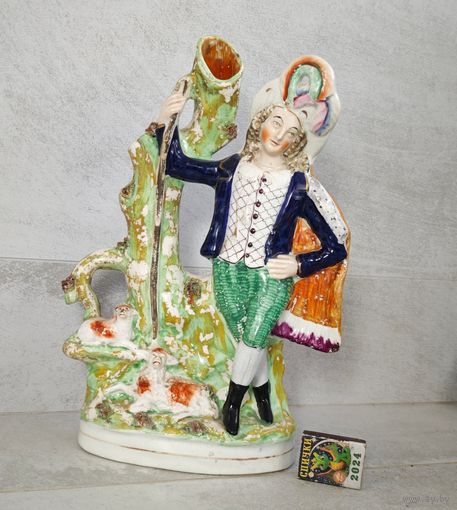 Статуэтка  ваза 19 век пастух