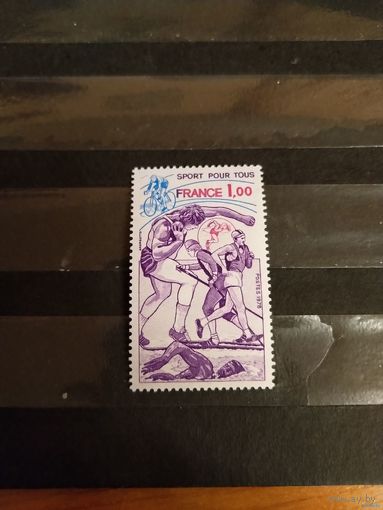 1978 Франция спорт чистая клей MNH** выпускалась одиночкой (1-9)