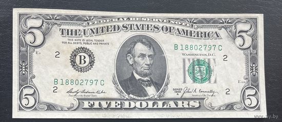 5 долларов 1969 года