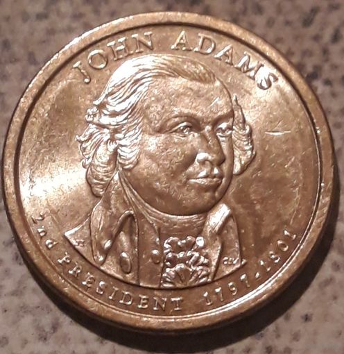 1 доллар 2007 D США 2- ой президент Джон Адамс
