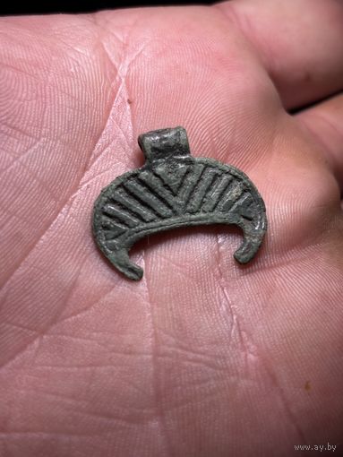 Привеска лунница ,редкая , с рубля