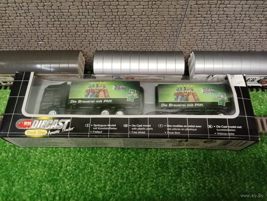 Mercedes Actros с прицепом 1:87 (зел) б/у Китай
