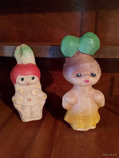 Резиновые игрушки СССР, редиска, редисочка, старая резина