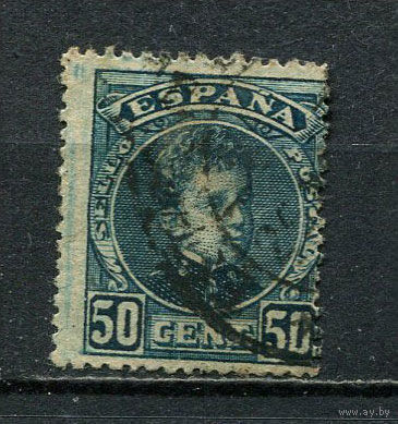 Испания (Королевство) - 1901 - Король Испании Альфонсо XIII - 50C - [Mi.214] - 1 марка. Гашеная.  (Лот 33Fu)-T25P7