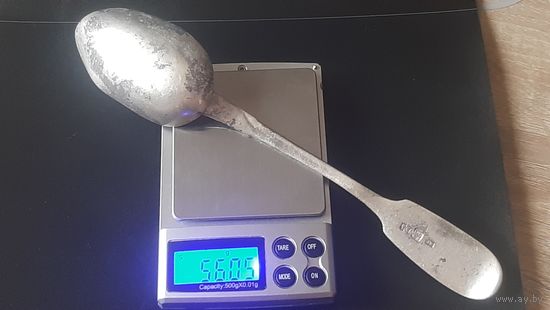 Ложка 84 проба большая серебряная