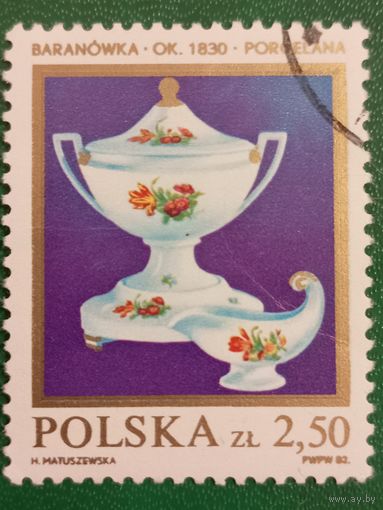 Польша 1983. Фарфор. Baranowka 1830. Марка из серии