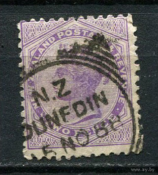 Новая Зеландия - 1882/1885 - Королева Виктория 2Р - [Mi.55A] - 1 марка. Гашеная.  (LOT Gt25)-T3P21