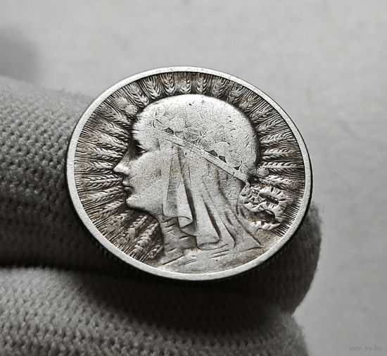 2 злотых 1933 г.  Ядвига, Варшава, лот рп-5,2