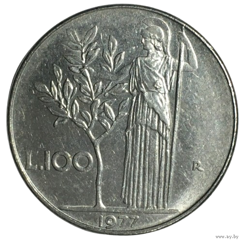 Италия 100 лир, 1977
