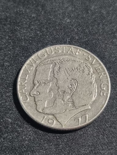Швеция 1 крона 1977