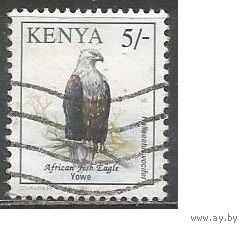 Кения. Птицы. Орлан-крикун. 1993г. Mi#577.