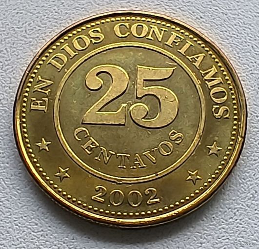 Никарагуа 25 сентаво, 2002  3-12-21
