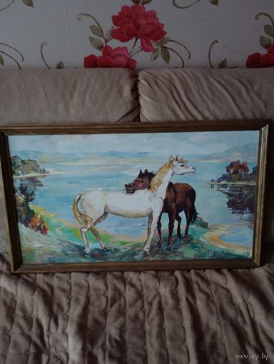 Картина белорусского художника Виктора Хмыза "На Браславских просторах"