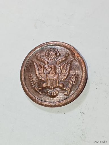 Пуговица США большая , интервенция 1 мировой войны .