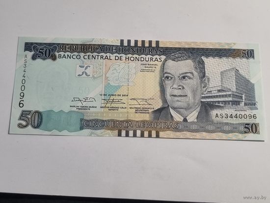Гондурас 50 лемпир (образца) 2014 Unc