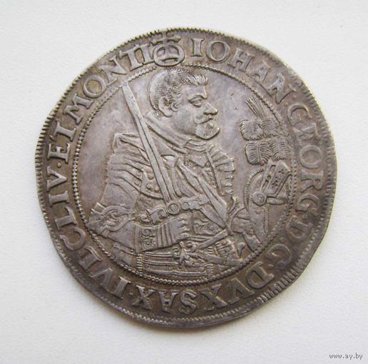 Талер 1630 года, курфюршество Саксония , Иоганн Георг I , супер состояние .