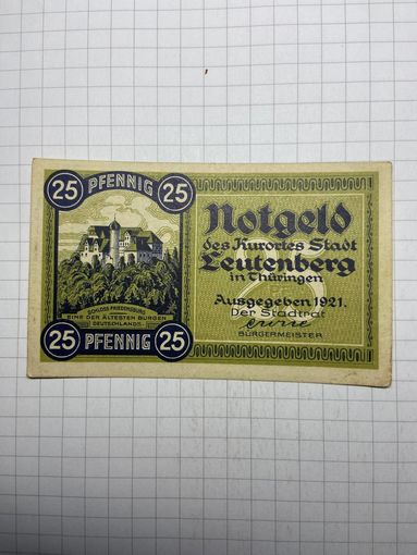 Нотгельд 25 пфеннигов Германия -3012