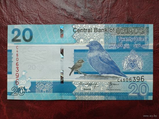 20 даласи Гамбия 2023 г.