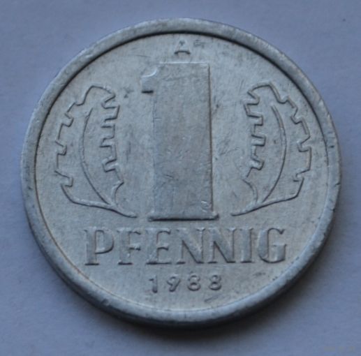 ГДР. 1 пфенниг 1988 г.