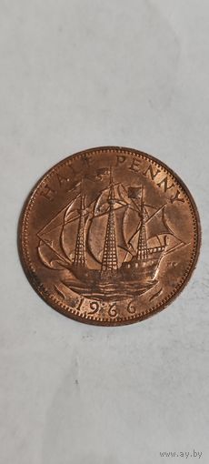 Великобритания 1/2 пенни 1966