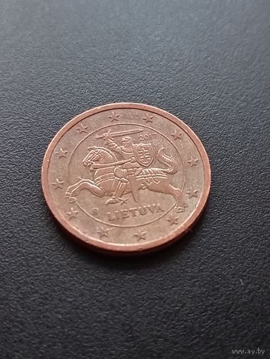 Литва 2 евроцента 2017 г.