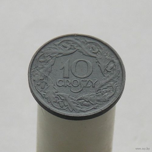 Польша 10 грошей 1923 немецкая окупация