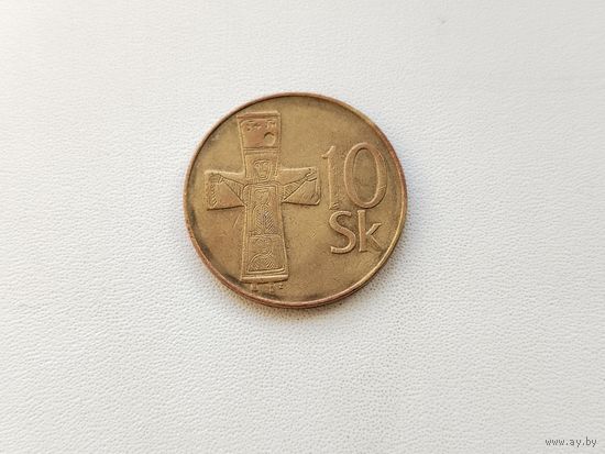 Словакия. 10 крон 1993 года. 87-я.