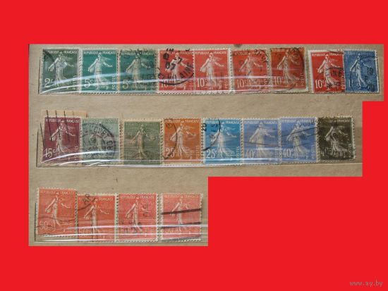 Марка Сеятельница 1903 - 1931 года Франция