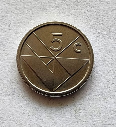 Аруба 5 центов, 2016 Отметка Звезда и парус