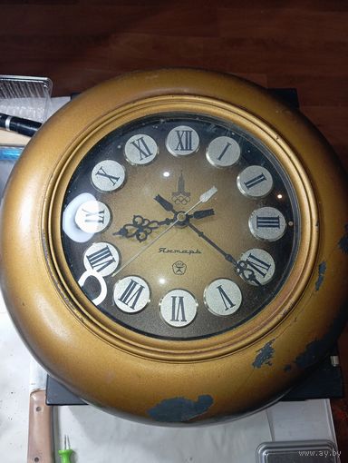 Часы Янтарь . СССР . Олимпиада 80 .