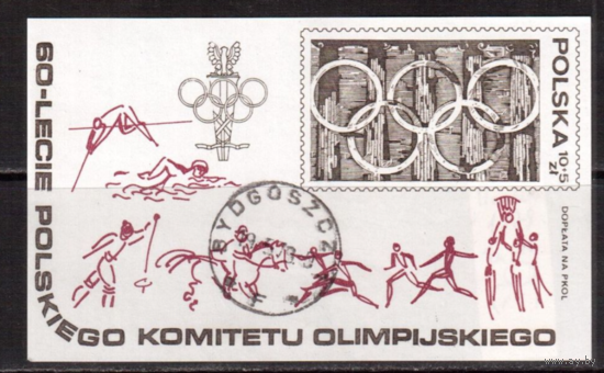 Польша-1979,(Мих.Бл.74) гаш., Спорт