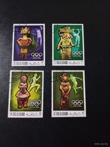 Олимпийские игры в Мехико 1968 г. Рас-Аль-Хайма. 1968.