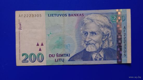 Литва 200 лит 1997