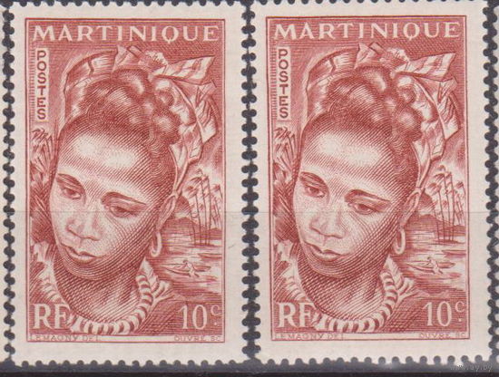 Французские Колонии  Заморский департамент Франции Мартиника 1947  год   лот 9  ЧИСТАЯ  ВНИМАНИЯ!!! цена за 1-у марку на Ваш выбор