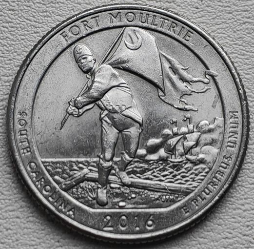 США 25 центов (квотер) 2016 P Fort Moultrie South Carolina