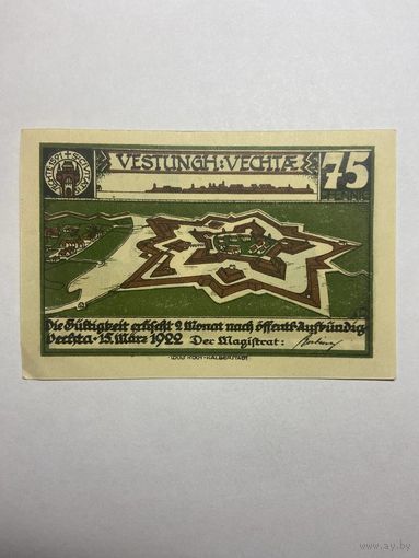 75 пфенингов (нотгельды) г. Германия.-1012