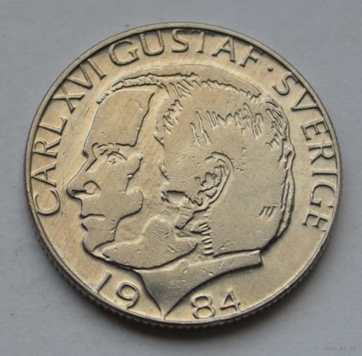 Швеция, 1 крона 1984 г.
