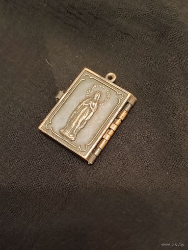 Антикварный кулон книга Франция